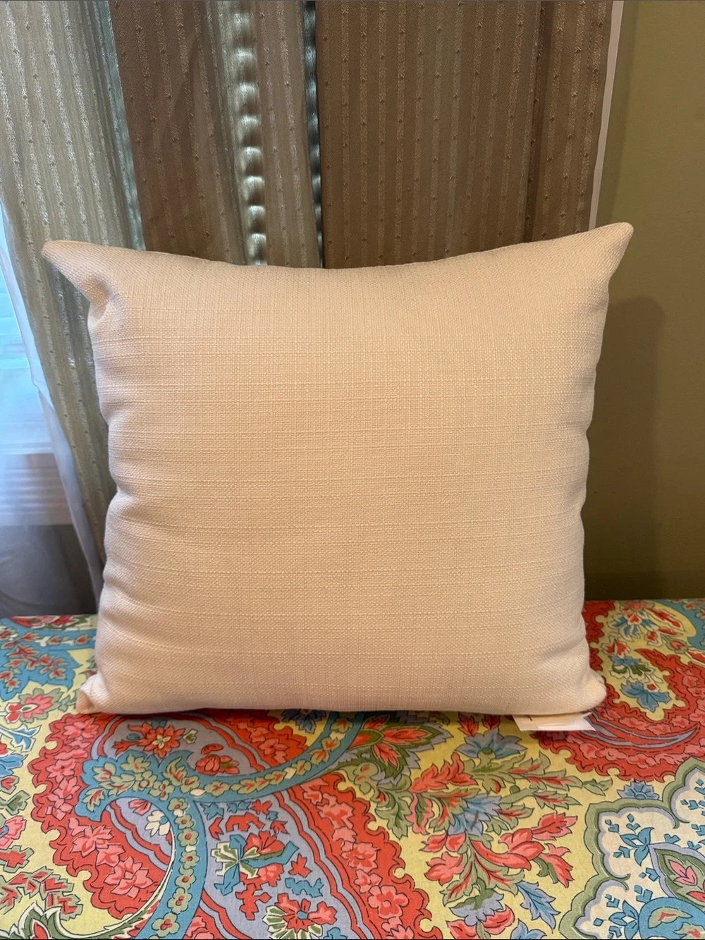 NY State Floral Accent Pillow